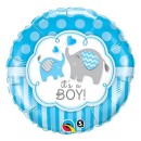 Happy Birthday Elephant It's a Boy foil balloon 46 cm