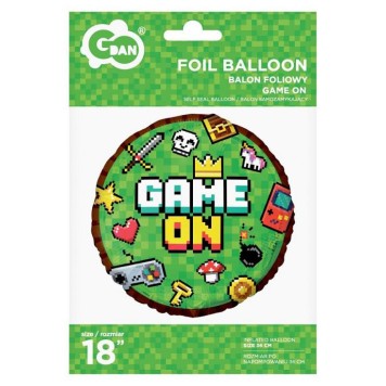 Gamer Game On Toy foil balloon 45 cm