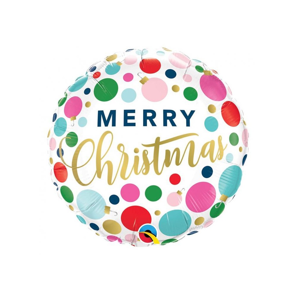 Christmas Dots i foil balloon 46 cm