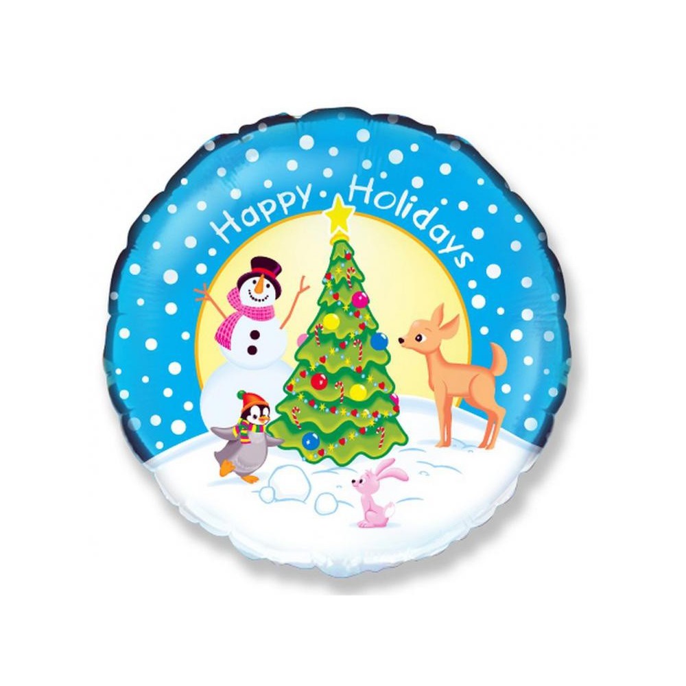 Christmas Holiday i foil balloon 48 cm