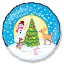 Christmas Holiday i foil balloon 48 cm