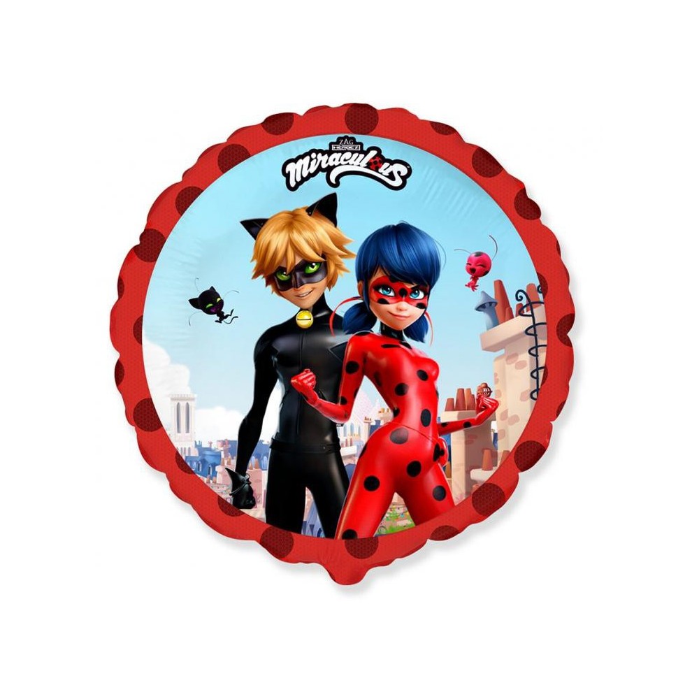 Miraculous Ladybug Street foil balloon 45 cm