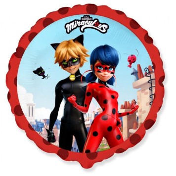 Miraculous Ladybug Street foil balloon 45 cm