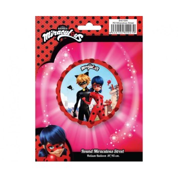 Miraculous Ladybug Street foil balloon 45 cm