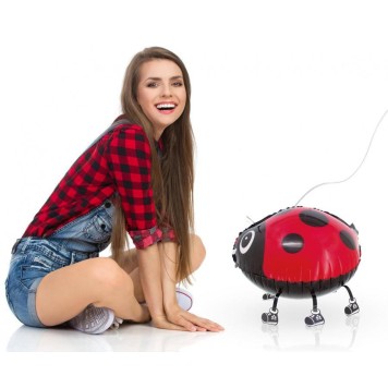 Ladybug Ladybug walking foil balloon 37 cm