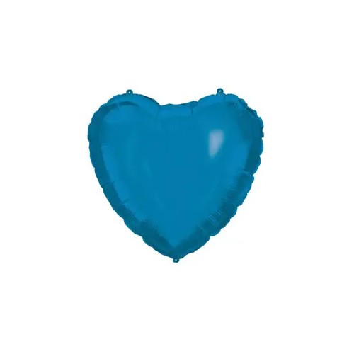 Colour Blue Heart, Blue Heart foil balloon 46 cm