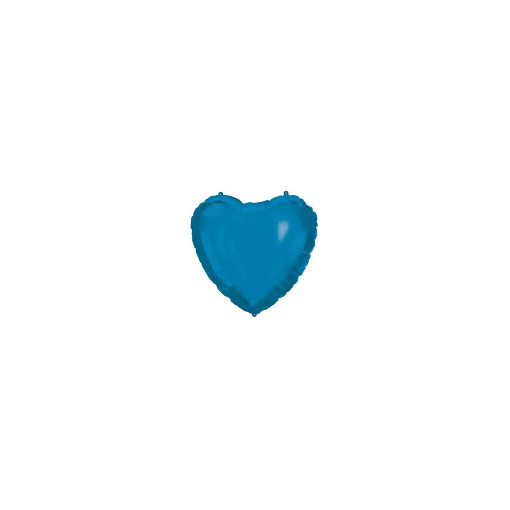 Colour Blue Heart, Blue Heart foil balloon 46 cm