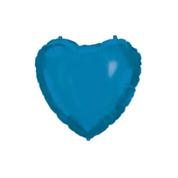 Colour Blue Heart, Blue Heart foil balloon 46 cm
