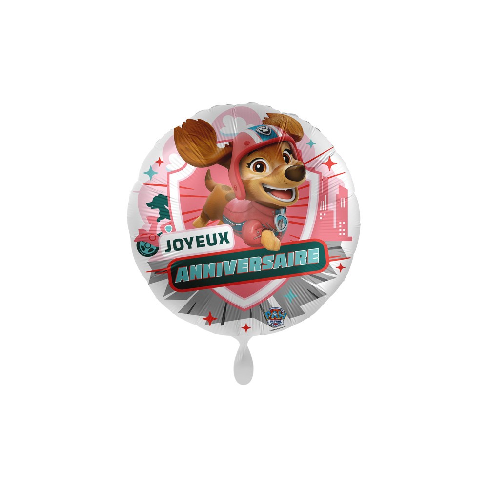 Paw Patrol Liberty Joyeux Anniversaire foil balloon 43 cm