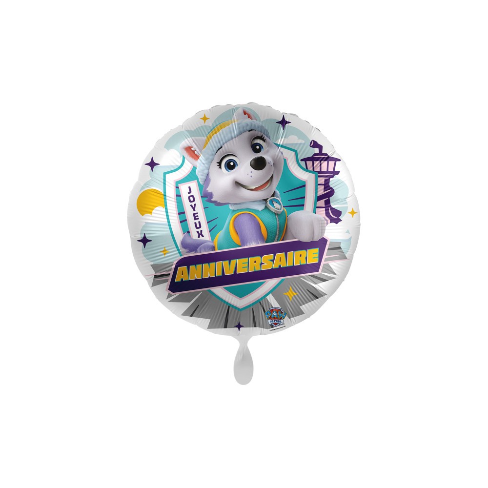 Paw Patrol Snow Cool Joyeux Anniversaire foil balloon 43 cm