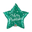 Christmas Merry Christmas Green Star, i foil balloon 51 cm
