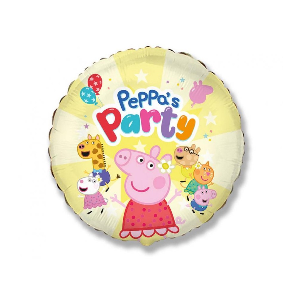 Peppa malac Yellow fólia lufi 48 cm (WP)