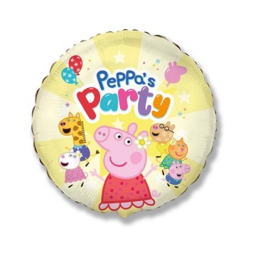 Peppa malac Yellow fólia lufi 48 cm (WP)