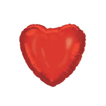 Colour Red Heart, Red Heart Foil Balloon 46 cm