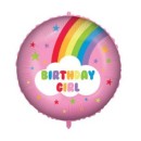 Happy Birthday Rainbow Birthday Girl foil balloon 46 cm