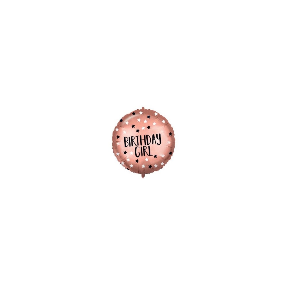 Happy Birthday Rose Gold Birthday Girl foil balloon 46 cm