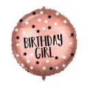 Happy Birthday Rose Gold Birthday Girl foil balloon 46 cm