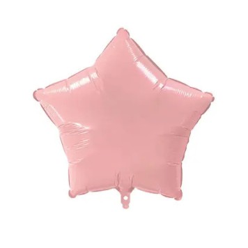 Star Pink Pastel Star, Pink Foil Balloon 46 cm