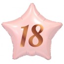 Happy Birthday Pink Pink Happy Birthday 18 Star Foil Balloon 44 cm