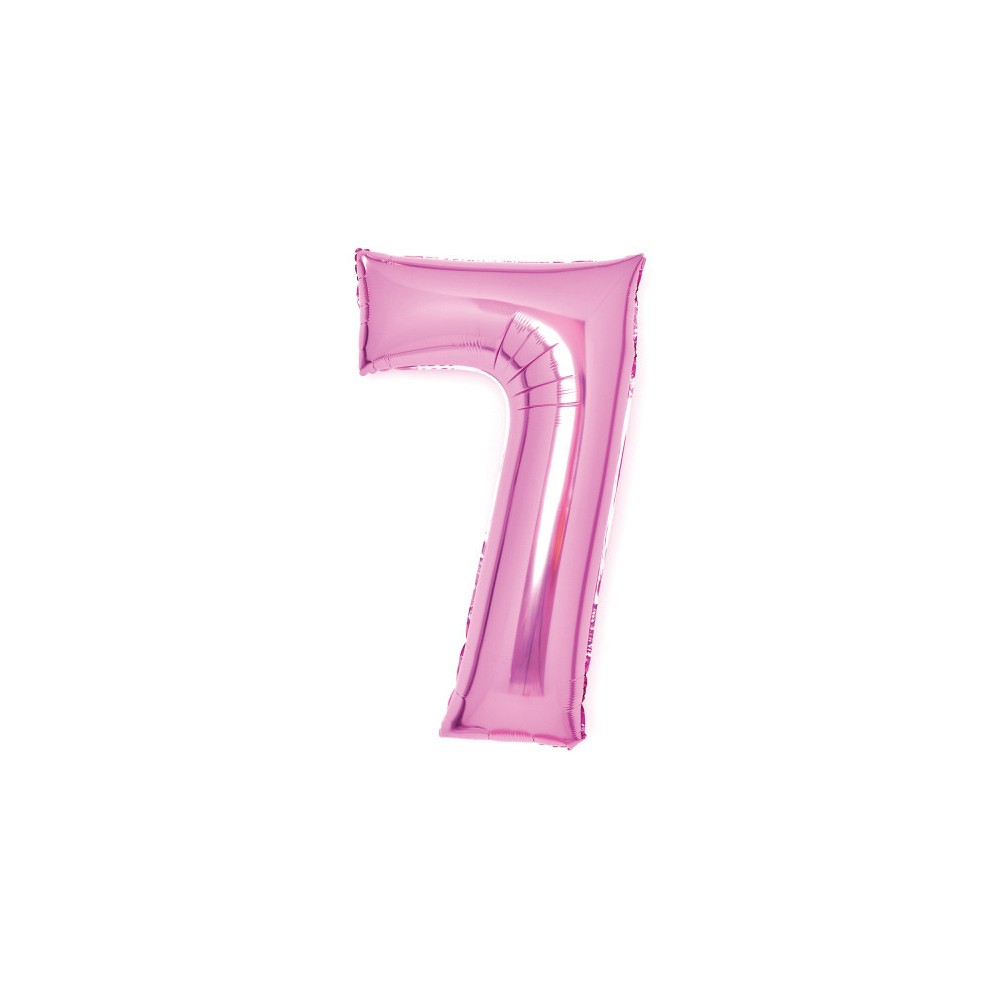 Number Pink Pink Number 7 Foil Balloon 66 cm