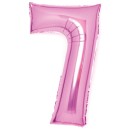Number Pink Pink Number 7 Foil Balloon 66 cm