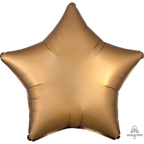 Satin Silk Gold star foil balloon 48 cm