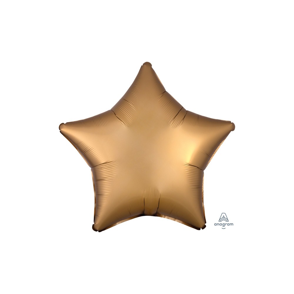 Satin Silk Gold star foil balloon 48 cm