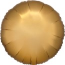 Satin Silk Gold round foil balloon 43 cm