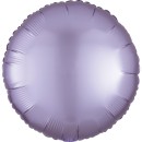 Satin Silk Pastel Lilac round foil balloon 43 cm