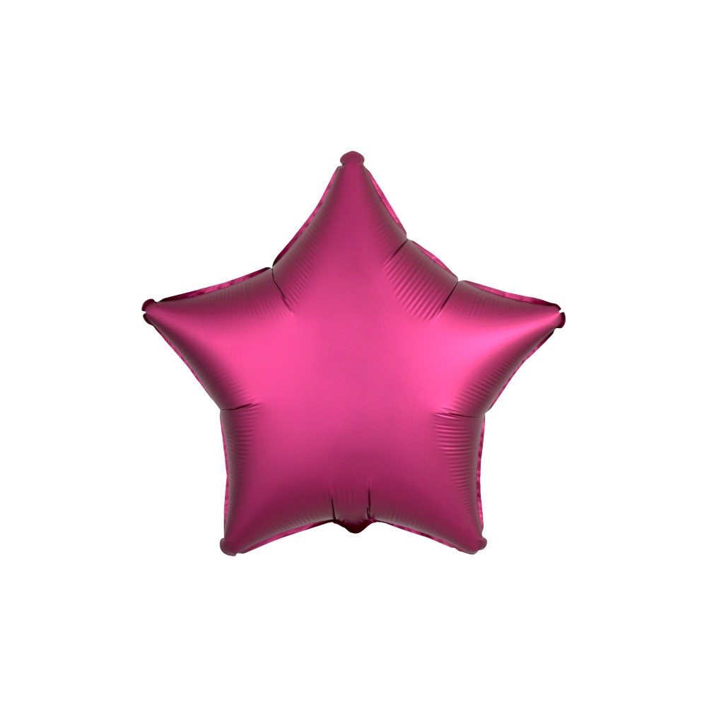 Satin Silk Pomegranate star foil balloon 48 cm