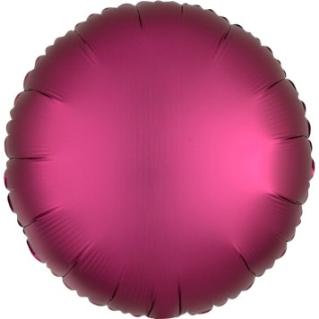 Satin Silk Pomegranate round foil balloon 43 cm