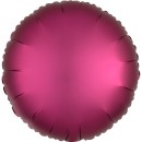 Satin Silk Pomegranate round foil balloon 43 cm