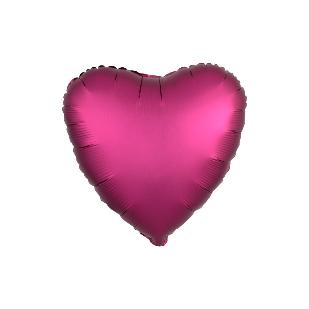 Satin Silk Pomegranate heart foil balloon 43 cm