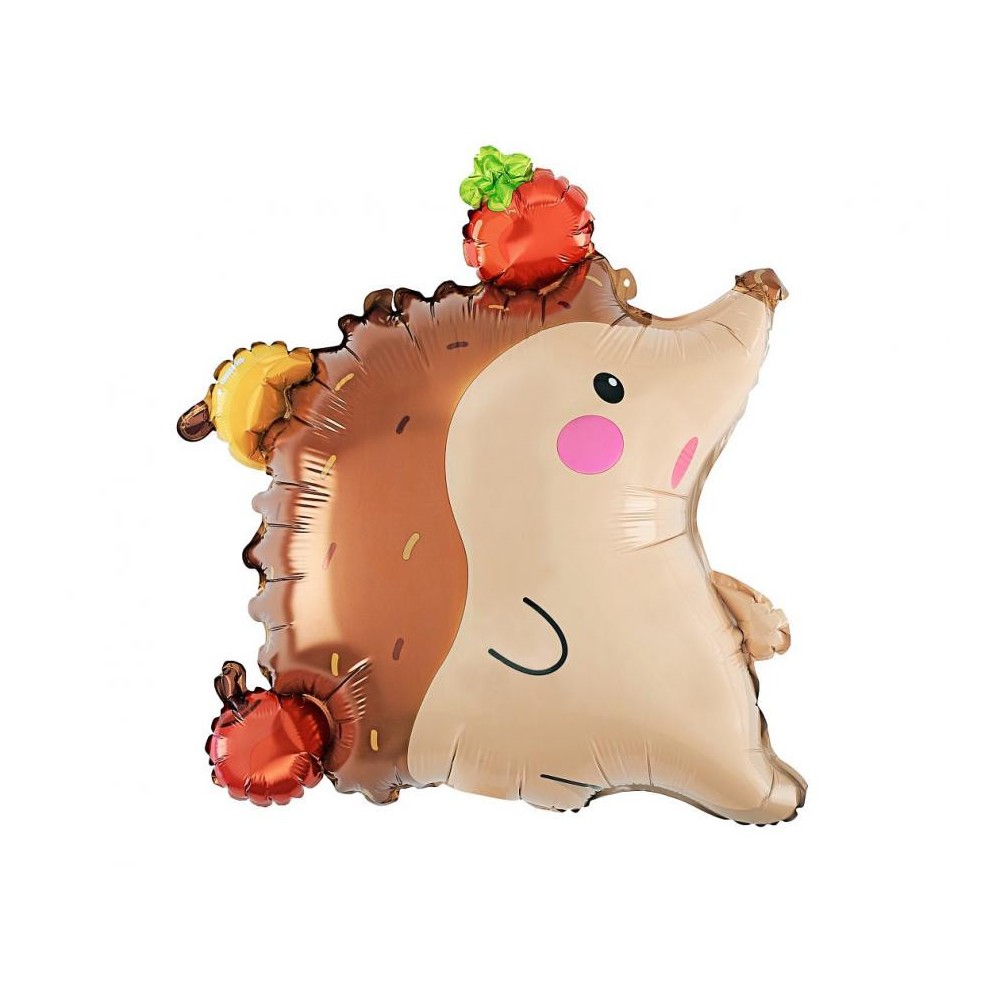 Happy Birthday Apple Hedgehog foil balloon 45 cm