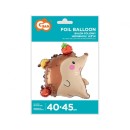Happy Birthday Apple Hedgehog foil balloon 45 cm