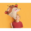 Happy Birthday Apple Hedgehog foil balloon 45 cm