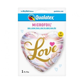 Love Marble foil balloon 46 cm