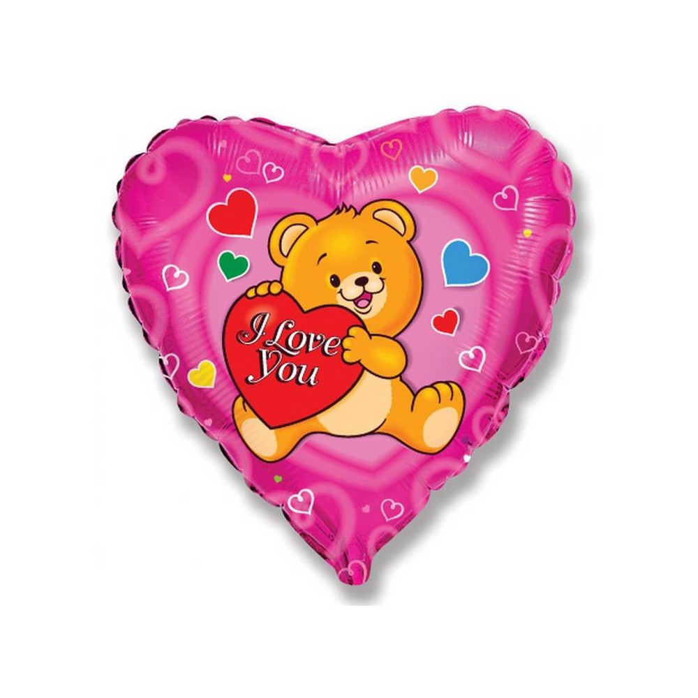 Love Teddy foil balloon 46 cm (WP)