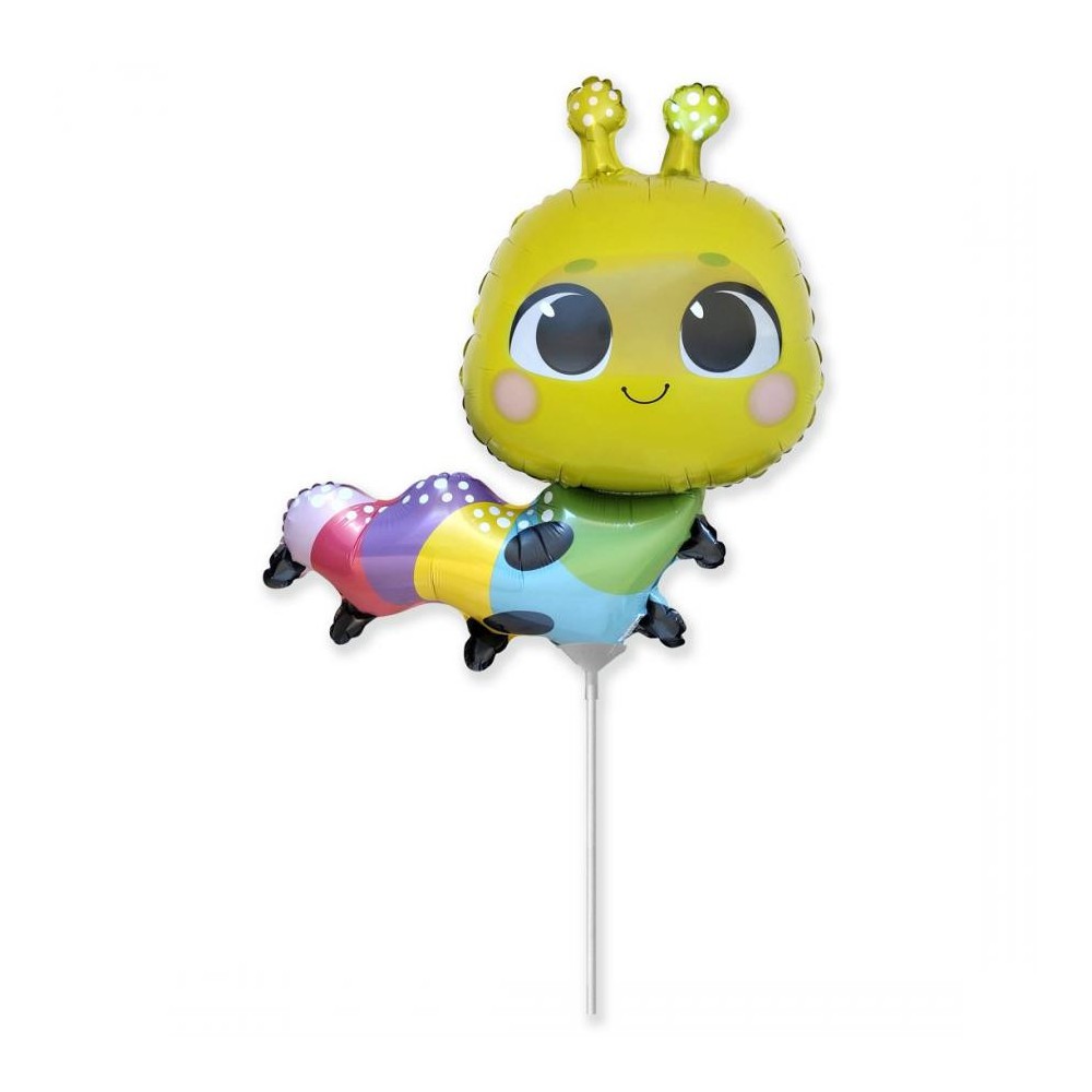 Animals Colorful Colorful caterpillar mini foil balloon (WP)