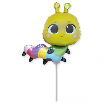 Animals Colorful Colorful caterpillar mini foil balloon (WP)