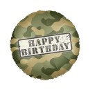 Happy Birthday Camouflage Camouflage Foil Balloon 46 cm