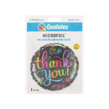 Happy Birthday Thank You Chalkboard foil balloon 46 cm
