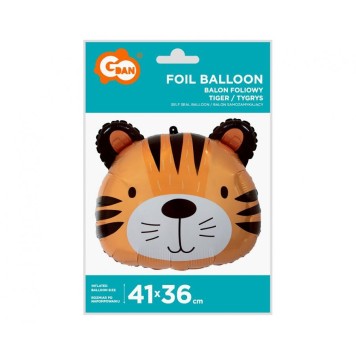 Tiger Head foil balloon 41 cm
