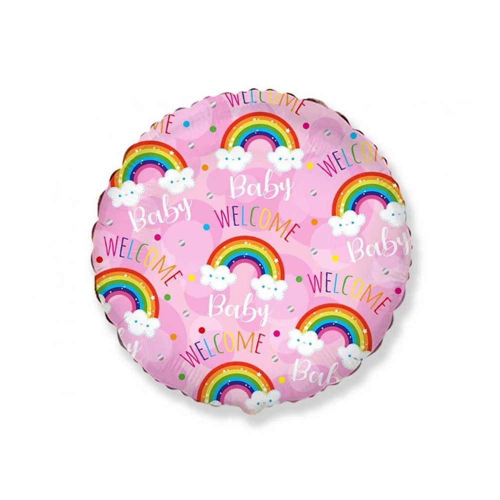 Baby Welcome Pink foil balloon 46 cm (WP)