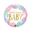 Baby Welcome Watercolor Foil Balloon 46 cm