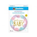 Baby Welcome Watercolor Foil Balloon 46 cm