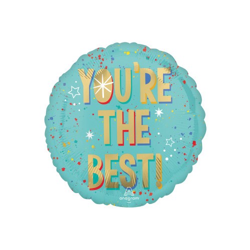 Colour Splash You're The Best foil balloon 43 cm