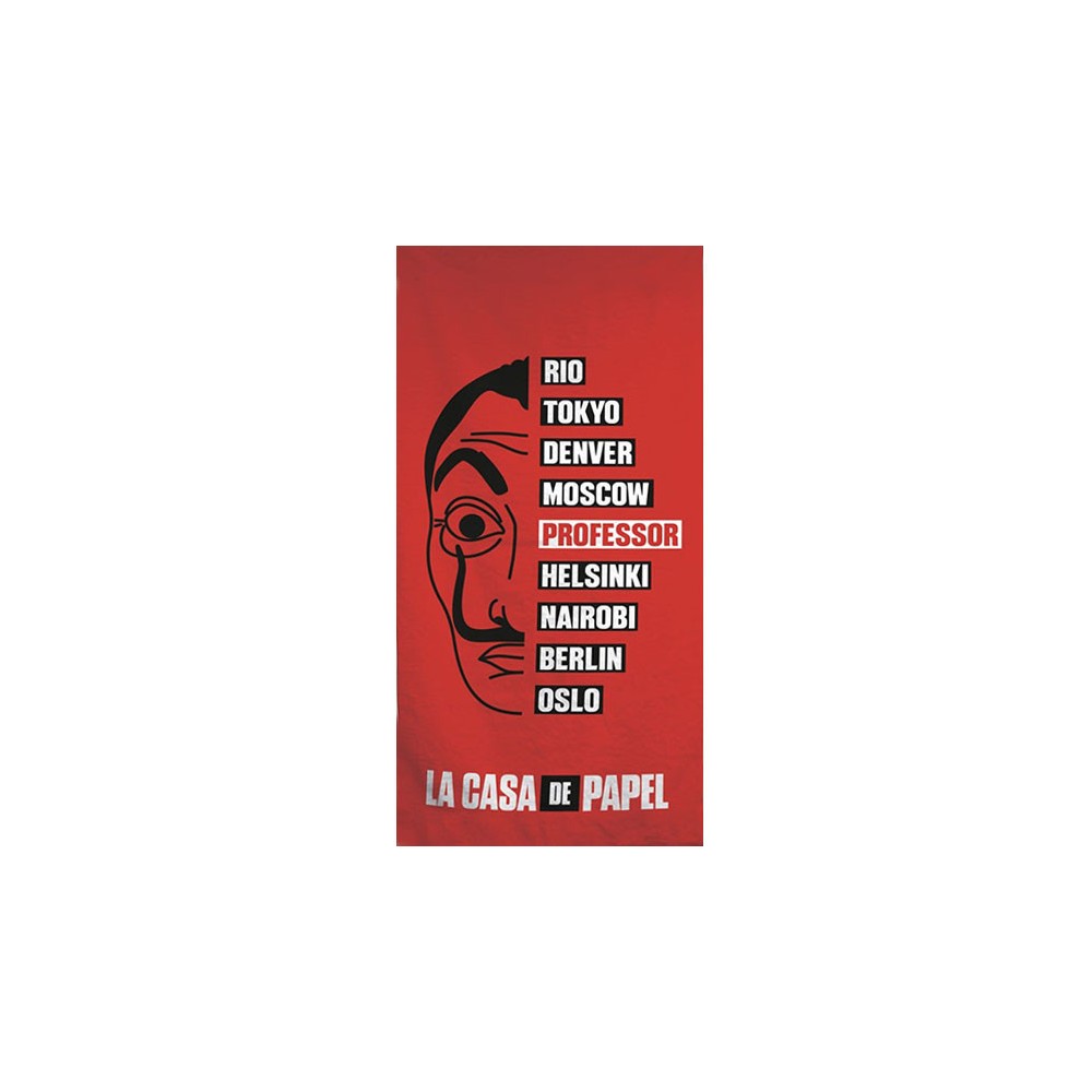 Money Heist Robbers bath towel, beach towel 70x140cm