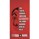 Money Heist Robbers bath towel, beach towel 70x140cm