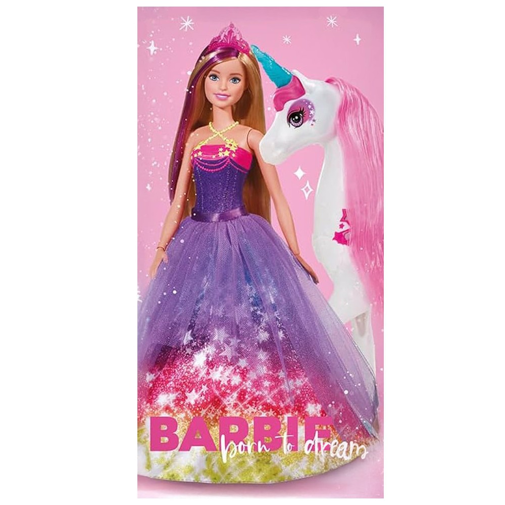 Barbie Born to Dream bath towel, beach towel 70x140cm